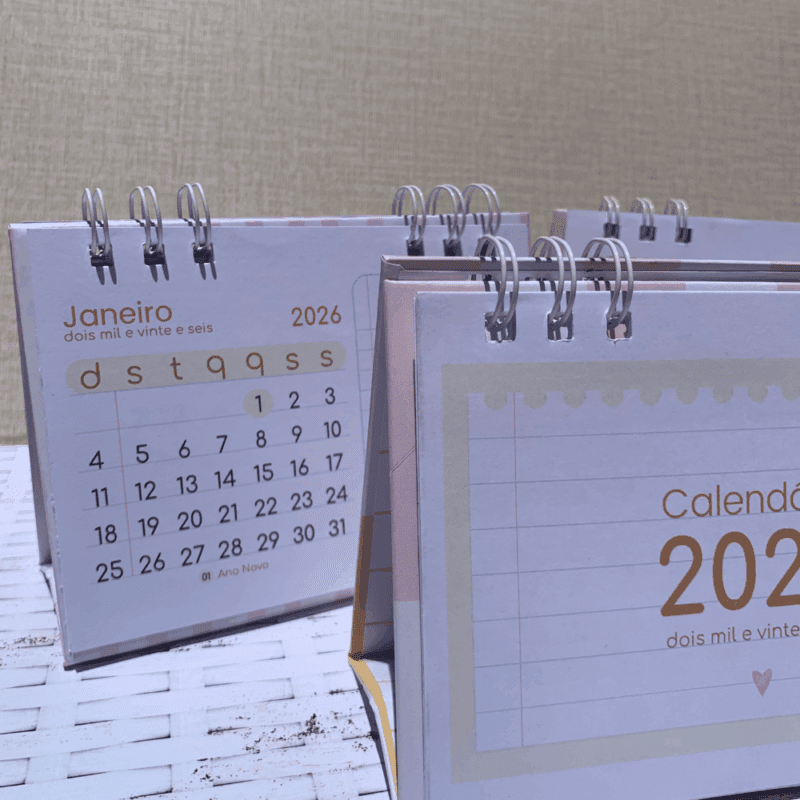 Calendário de Mesa 2026