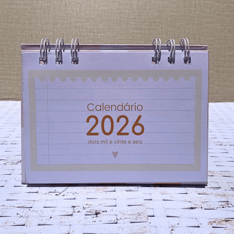 Calendário de Mesa 2026